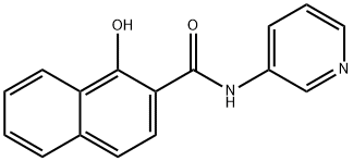 1-羟基-N-3-吡啶基-2-萘酰胺 结构式