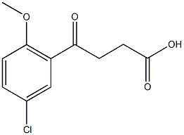 4-(5-CHLORO-2-METHOXY-PHENYL)-4-OXO-BUTYRIC ACID Structure