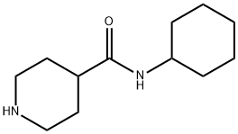 N-シクロヘキシル-4-ピペリジンカルボキサミド塩酸塩 化学構造式