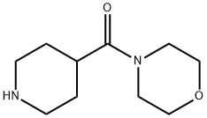 MORPHOLIN-4-YL-PIPERIDIN-4-YL-METHANONE HYDROCHLORIDE Structure