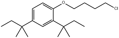 1-(4-chlorobutoxy)-2,4-bis(1,1-dimethylpropyl)benzene Struktur
