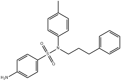N-(3-phenylpropyl)-N-(p-tolyl)sulphanilamide  Struktur