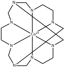 1,3,6,8,10,13,16,19-octaazabicyclo-6,6,6-eicosanecobalt(II) Struktur