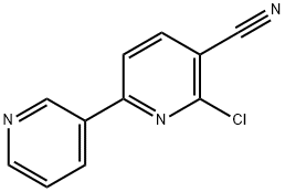 6-Chloro-[2,3']bipyridin-5-ylcarbonitrile Struktur