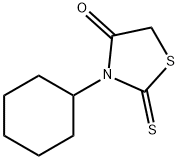 3-cyclohexyl-2-sulfanylidene-thiazolidin-4-one Struktur