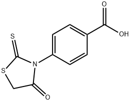 4-(4-OXO-2-THIOXO-THIAZOLIDIN-3-YL)-BENZOIC ACID Struktur