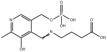 pyridoxal phosphate gamma-aminobutyric acid Struktur
