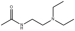 N-(2-ジエチルアミノエチル)アセトアミド 化学構造式