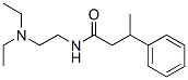 N-[2-(ジエチルアミノ)エチル]-3-フェニルブチルアミド 化学構造式