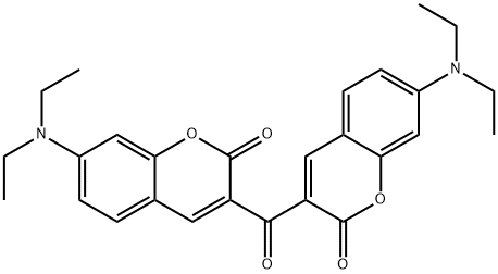 3,3'-CARBONYLBIS(7-DIETHYLAMINOCOUMARIN) Struktur