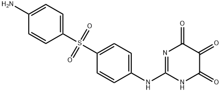 2,3-Dihydro-2-[(4-sulfanilylphenyl)imino]pyrimidine-4,5,6(1H)-trione 结构式