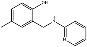 4-甲基-2-((吡啶-2-基氨基)甲基)苯酚, 632329-79-4, 结构式