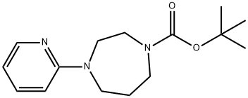 2-BOC-4-(2-吡啶基)高哌嗪, 632334-60-2, 结构式