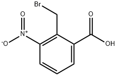 2-(溴甲基)-3-硝基-苯甲酸 结构式