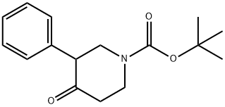 4-オキソ-3-フェニル-1-ピペリジンカルボン酸TERT-ブチル 化学構造式