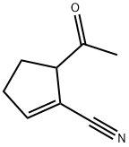 1-Cyclopentene-1-carbonitrile, 5-acetyl- (9CI) 结构式