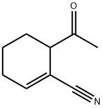 1-Cyclohexene-1-carbonitrile, 6-acetyl- (9CI) Structure