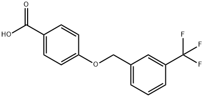 4-{[3-(trifluoromethyl)benzyl]oxy}benzoic acid Structure