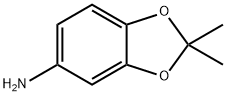 2,2-二甲基苯并-1,3-二氧杂环戊烯-5-胺, 6324-89-6, 结构式