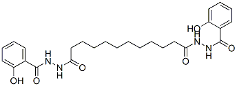 十二烷二酸双[2-(2-羟基苯甲酰基)酰肼],63245-38-5,结构式