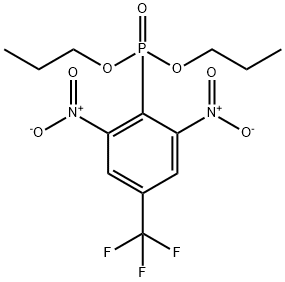 (2,6-DINITRO-4-TRIFLUOROMETHYL-PHENYL)-PHOSPHONIC ACID DIPROPYL ESTER Struktur
