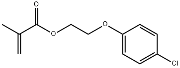 4-氯苯氧基甲基丙烯酸乙酯 结构式