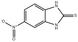 2-メルカプト-5-ニトロベンゾイミダゾール 化学構造式