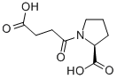 N-スクシニル-L-プロリン 化学構造式