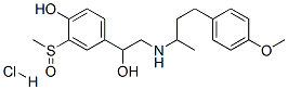 4-hydroxy-alpha-[[[3-(4-methoxyphenyl)-1-methylpropyl]amino]methyl]-3-(methylsulphinyl)benzyl alcohol hydrochloride 结构式