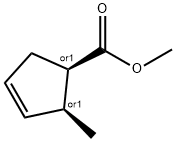 3-Cyclopentene-1-carboxylicacid,2-methyl-,methylester,cis-(9CI) Struktur