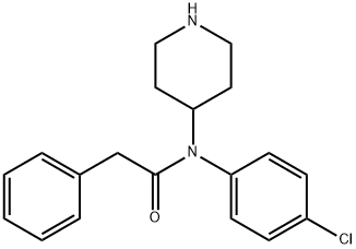 4-chloro-2-phenyl-N-4-piperidylacetanilide Struktur