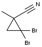 2,2-Dibromo-1-methylcyclopropanecarbonitrile 结构式