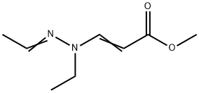 2-Propenoic acid, 3-(ethylethylidenehydrazino)-, methyl ester Struktur