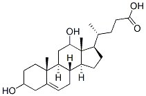 3,12-dihydroxy-5-cholenoic acid Struktur