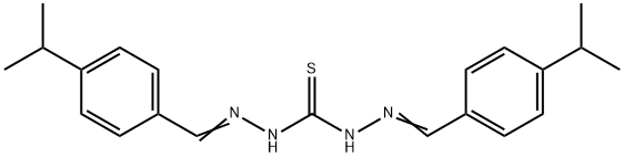 1,3-bis[(4-propan-2-ylphenyl)methylideneamino]thiourea Structure