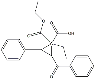 diethyl 2-benzoyl-3-phenyl-cyclopropane-1,1-dicarboxylate Structure