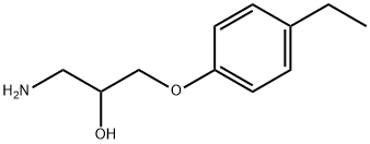 1-氨基-3-(4-乙基苯氧基)丙烷-2-醇 结构式
