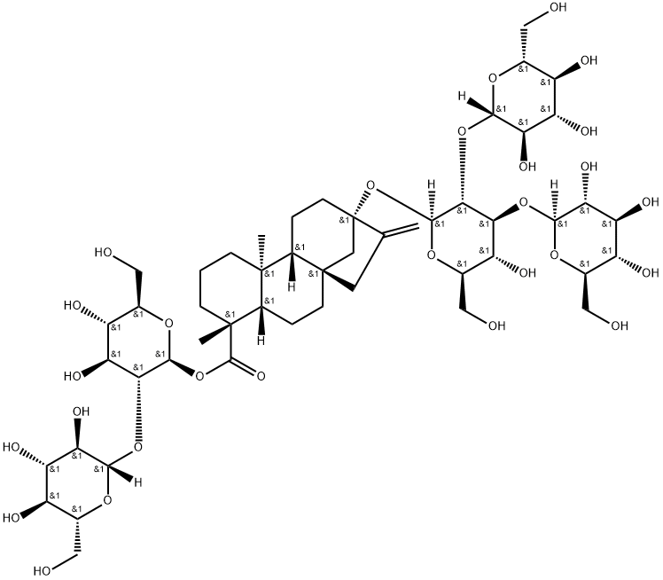 Rebaudioside D Structure