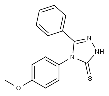 4-(4-METHOXYPHENYL)-5-PHENYL-4H-1,2,4-TRIAZOLE-3-THIOL Struktur