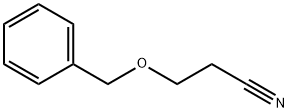 3-(フェニルメトキシ)プロパンニトリル 化学構造式