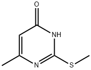 6-甲基-4-羟基-2-甲硫基嘧啶, 6328-58-1, 结构式