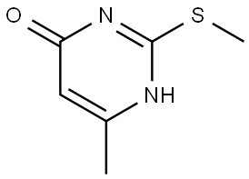 6-Methyl-2-(methylthio)pyrimidin-4-ol Struktur