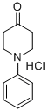 1-フェニルピペリジン-4-オン塩酸塩 化学構造式