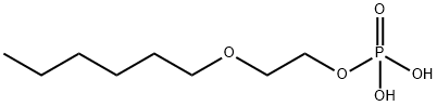 2-(hexyloxy)ethyl dihydrogen phosphate Struktur