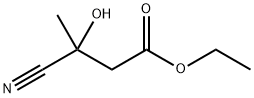 3-シアノ-3-ヒドロキシブタン酸エチル 化学構造式