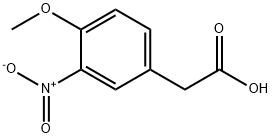 (4-METHOXY-3-NITROPHENYL)ACETIC ACID 化学構造式