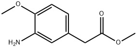 2-(3-アミノ-4-メトキシフェニル)酢酸メチル 化学構造式