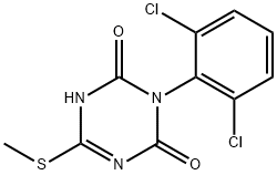 3-(2,6-dichlorophenyl)-6-(methylthio)-1,3,5-triazine-2,4(1H,3H)-dione Structure