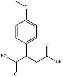 2-(4-メトキシフェニル)こはく酸 化学構造式