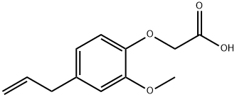 (4-アリル-2-メトキシフェノキシ)酢酸 化学構造式